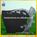 Haobo Shanxi Black Granite Carving Tree Headstone